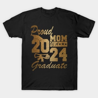 Proud Mom of a 2024 Graduate Class of 2024 Graduation T-Shirt